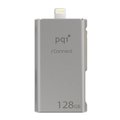 Pqi PQI 6I01-128GR2001 iConnect Apple MFi 128 GB Mobile Flash Drive with Lightning Connector for iPhones; iPads; iPod; Mac & PC USB 3.0 - Iron Gray 6I01-128GR2001